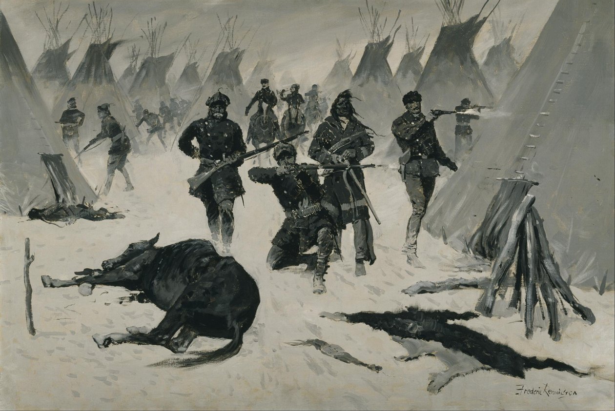 Crazy Horsen tappio tekijältä Frederic Remington