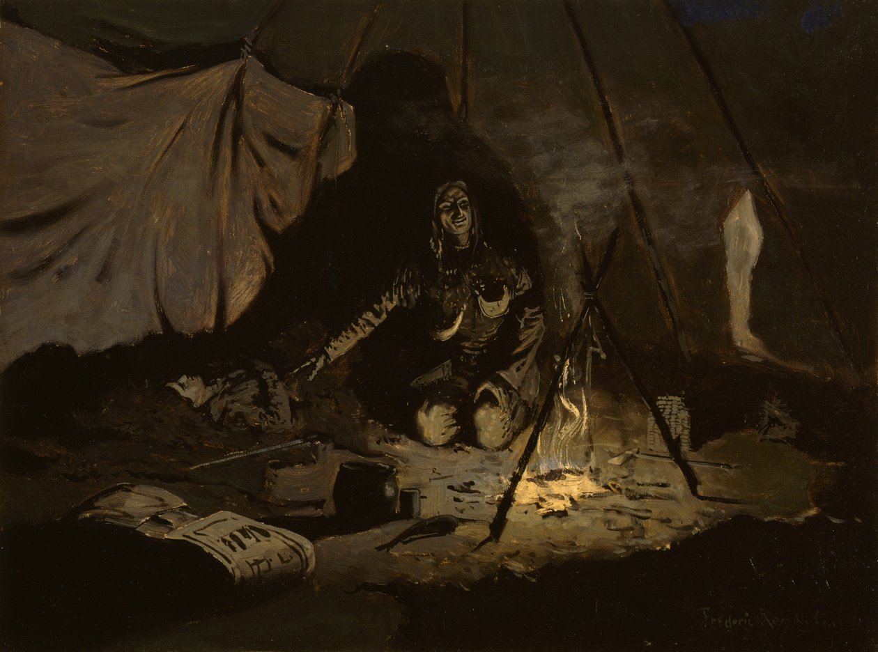 Kuivat lehdet kestivät kauemmin kuin hän itse tekijältä Frederic Remington