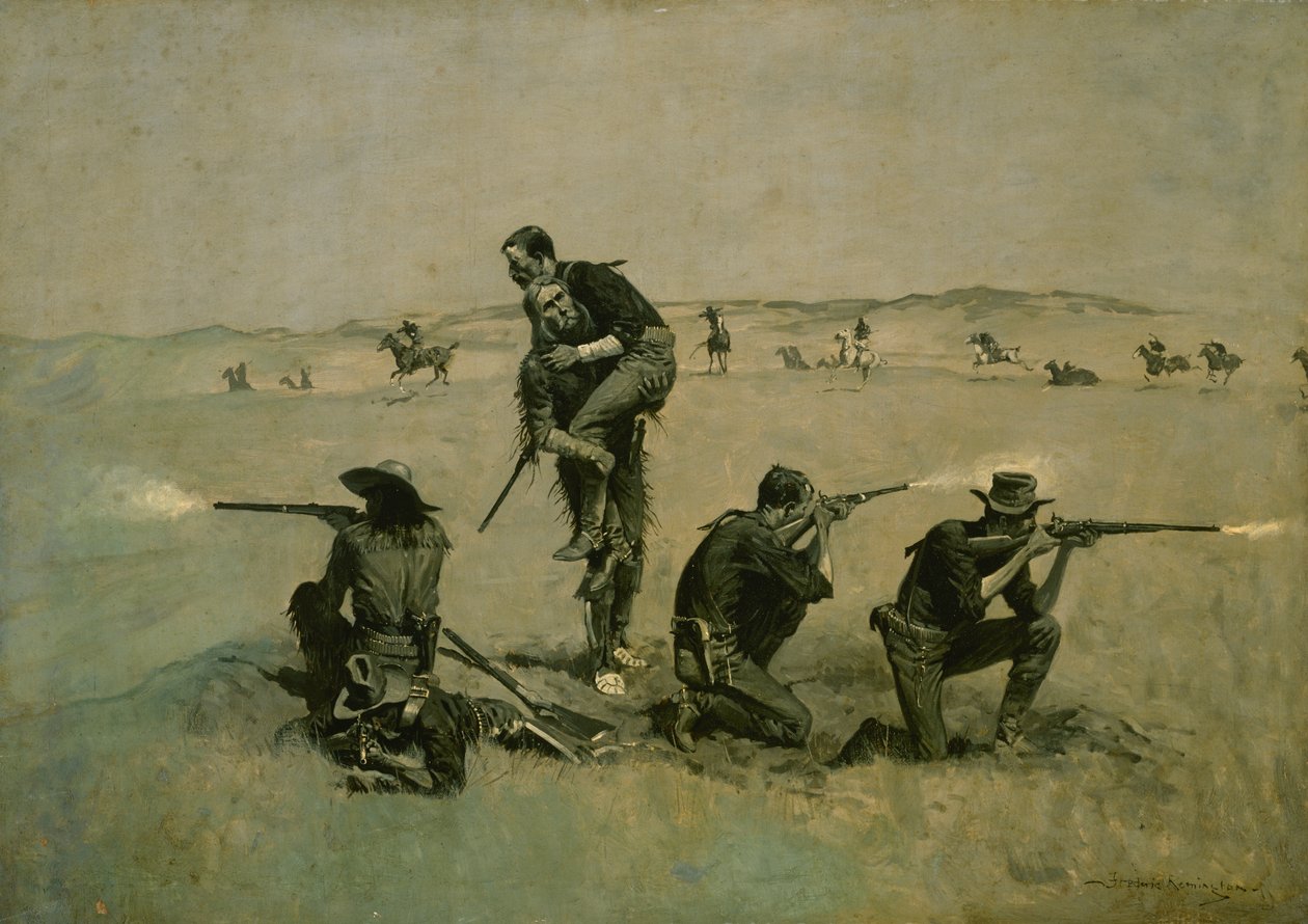 The Last Stand (Twenty Five to One) n. 1896 tekijältä Frederic Remington