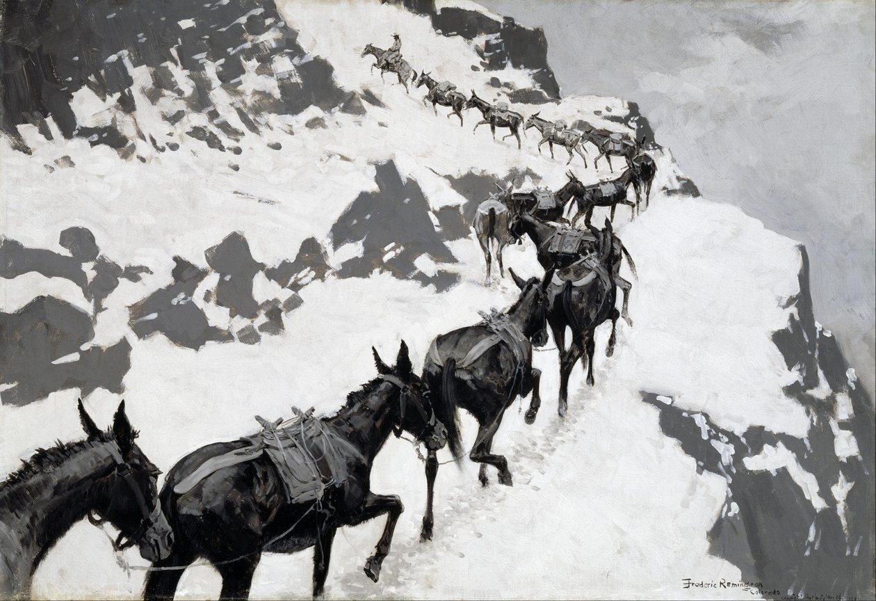 Mule Pack tekijältä Frederic Remington