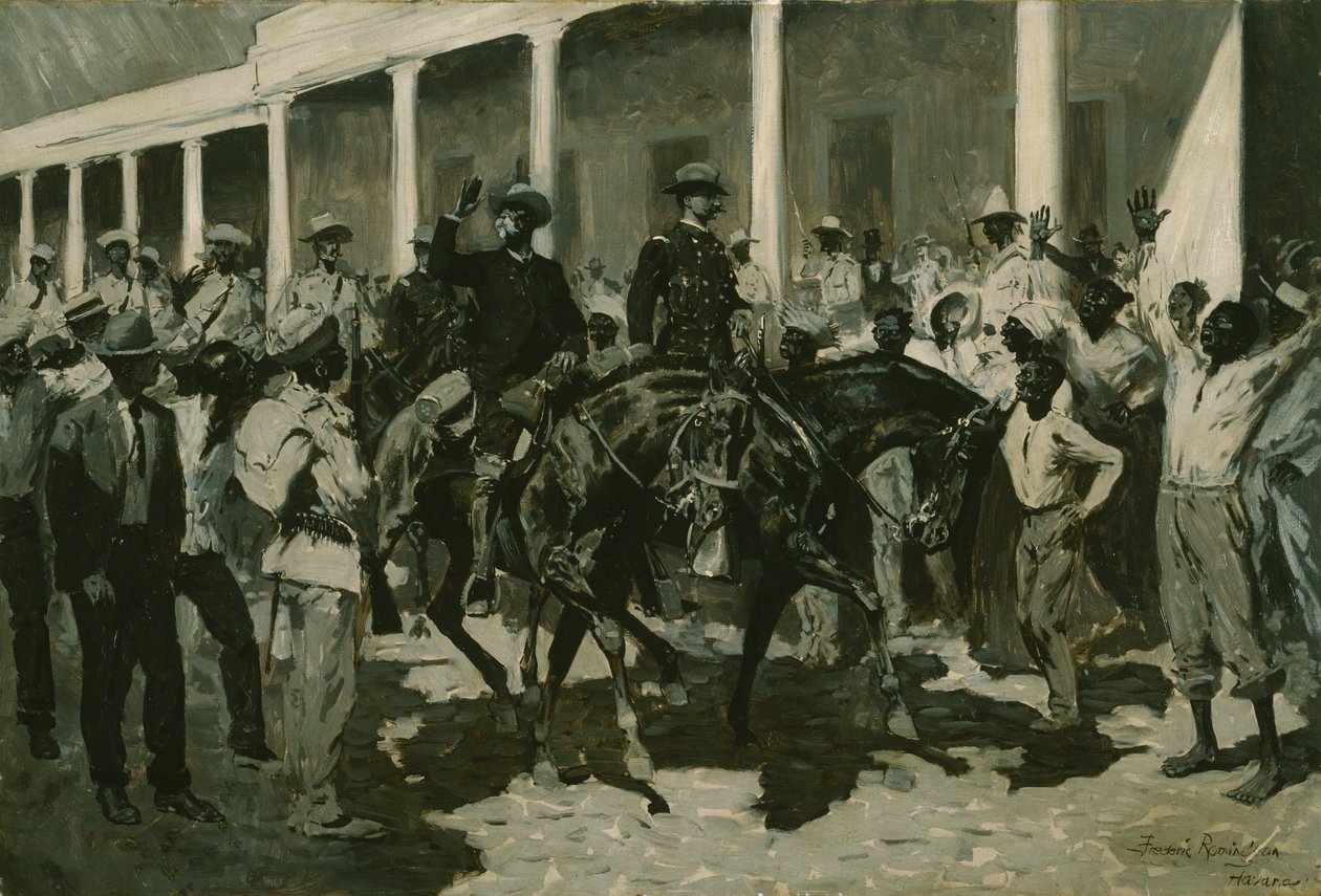 Gomezin paluu Havannassa, 1899 tekijältä Frederic Remington
