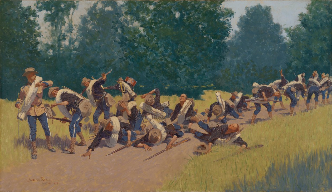 Scream of Shrapnel San Juan Hillillä tekijältä Frederic Remington