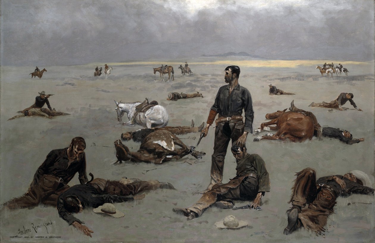 Mitä merkitsemätön lehmä on maksanut, 1895 tekijältä Frederic Remington