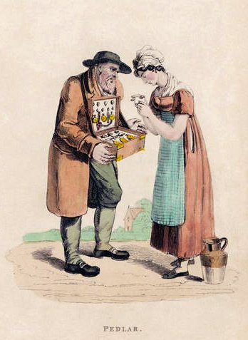Pedlar Ackermannin maailma pienoiskoossa, 1820-luku tekijältä Frederic Shoberl
