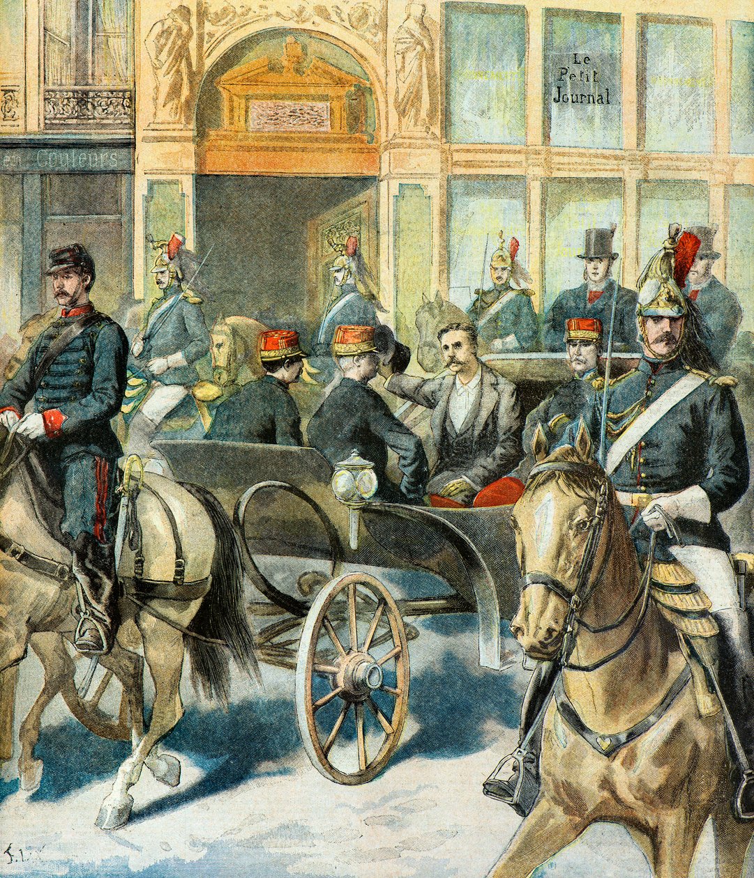Tasavallan presidentti Casimir Perier palaa takaisin tekijältä Frederic Theodore Lix