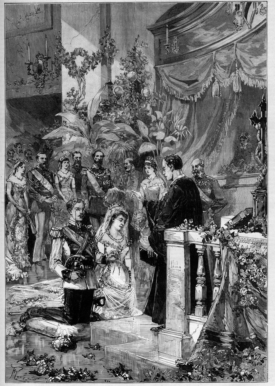 Prinssi Gustave of Suede luterilainen avioliitto (Oscar Gustaf Adolf tekijältä Frederic de Haenen