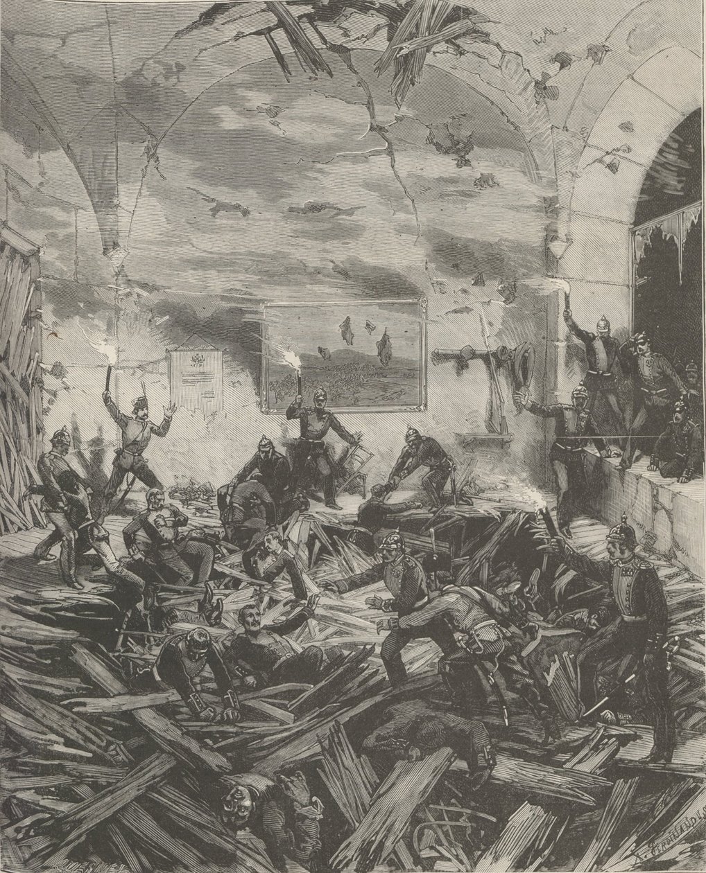 Talvipalatsi räjähdyksen jälkeen, iltana 17. helmikuuta 1880. tekijältä Frederic de Haenen