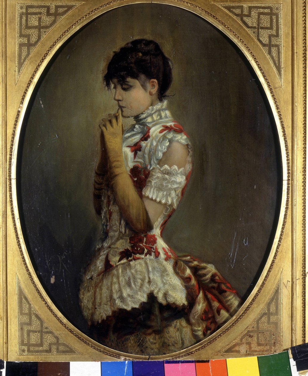 Eleonora Dusen muotokuva (1858 - 1924) tekijältä Frederich August Kaulbach