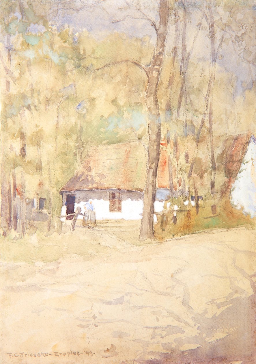 Maalaistalo Étaplesissa, 1899 tekijältä Frederick Carl Frieseke
