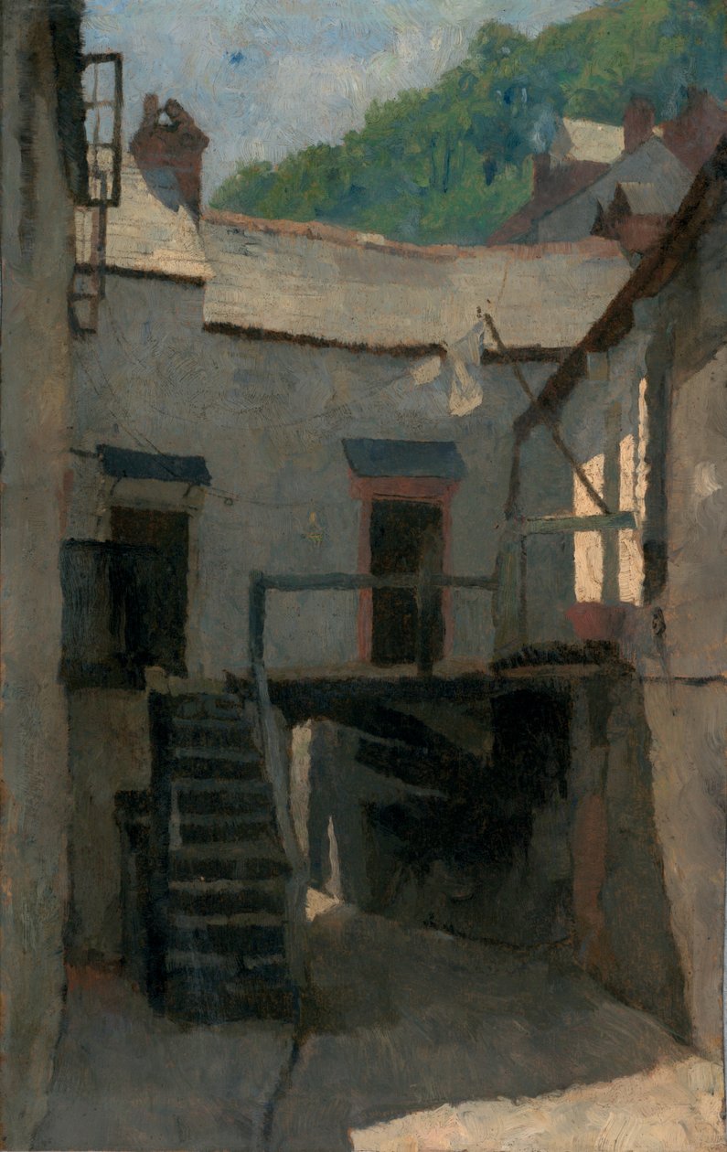 Katunäkymä, Cornwall tekijältä Frederick Cayley Robinson