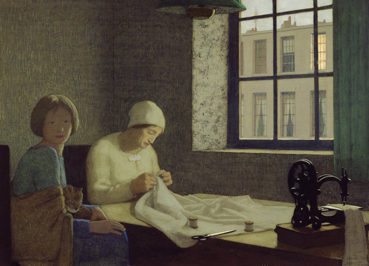 Vanha sairaanhoitaja, 1926 tekijältä Frederick Cayley Robinson