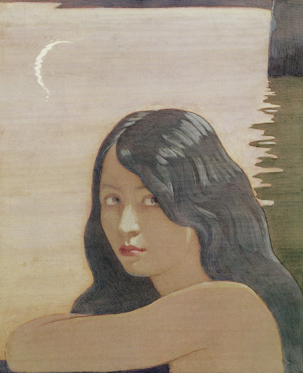 The Spirit "Water" elokuvasta "The Bluebird", 1911 tekijältä Frederick Cayley Robinson