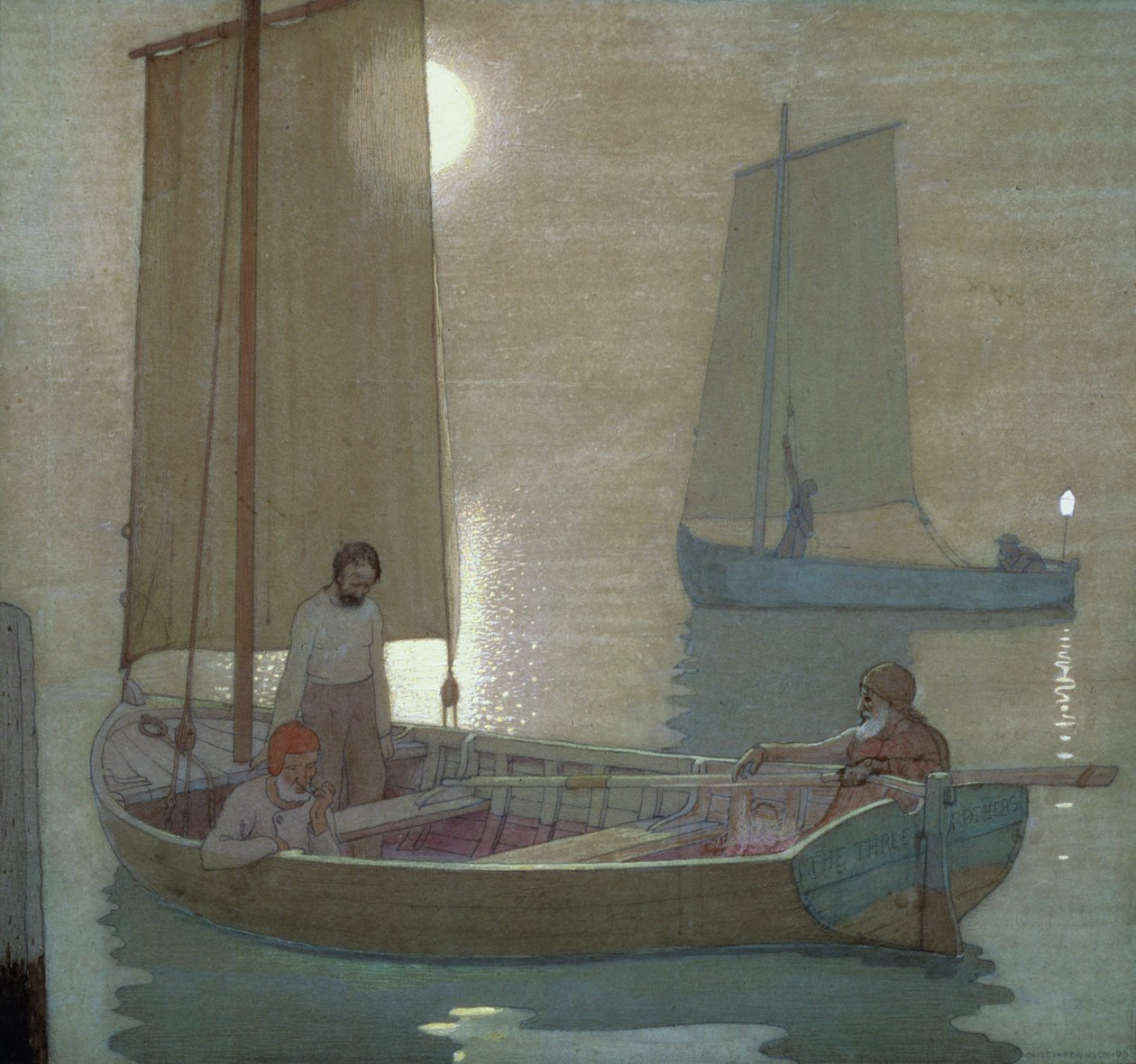 Kolme veljestä, noin 1897 tekijältä Frederick Cayley Robinson