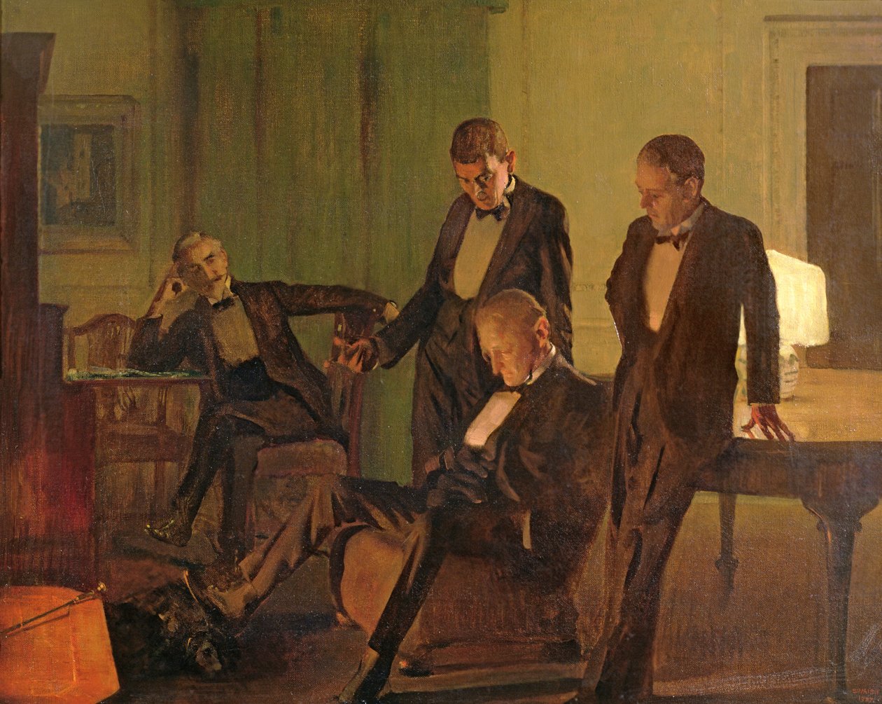 Illallisen jälkeen osoitteessa 110 Pembroke Road, 1927 tekijältä Frederick George Swaish