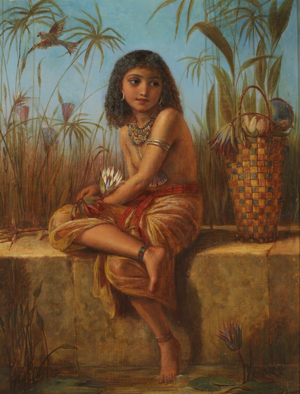 Egyptiläinen kukka tyttö tekijältä Frederick Goodall