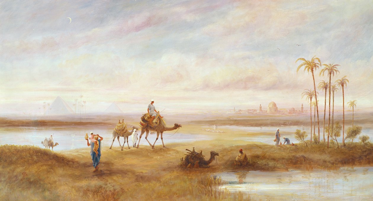 Hahmoja ja kameleita keidas tekijältä Frederick Goodall