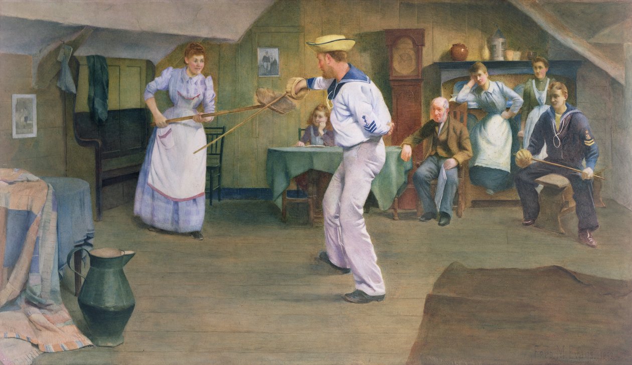 Miekkailutunti, 1893 tekijältä Frederick James McNamara Evans