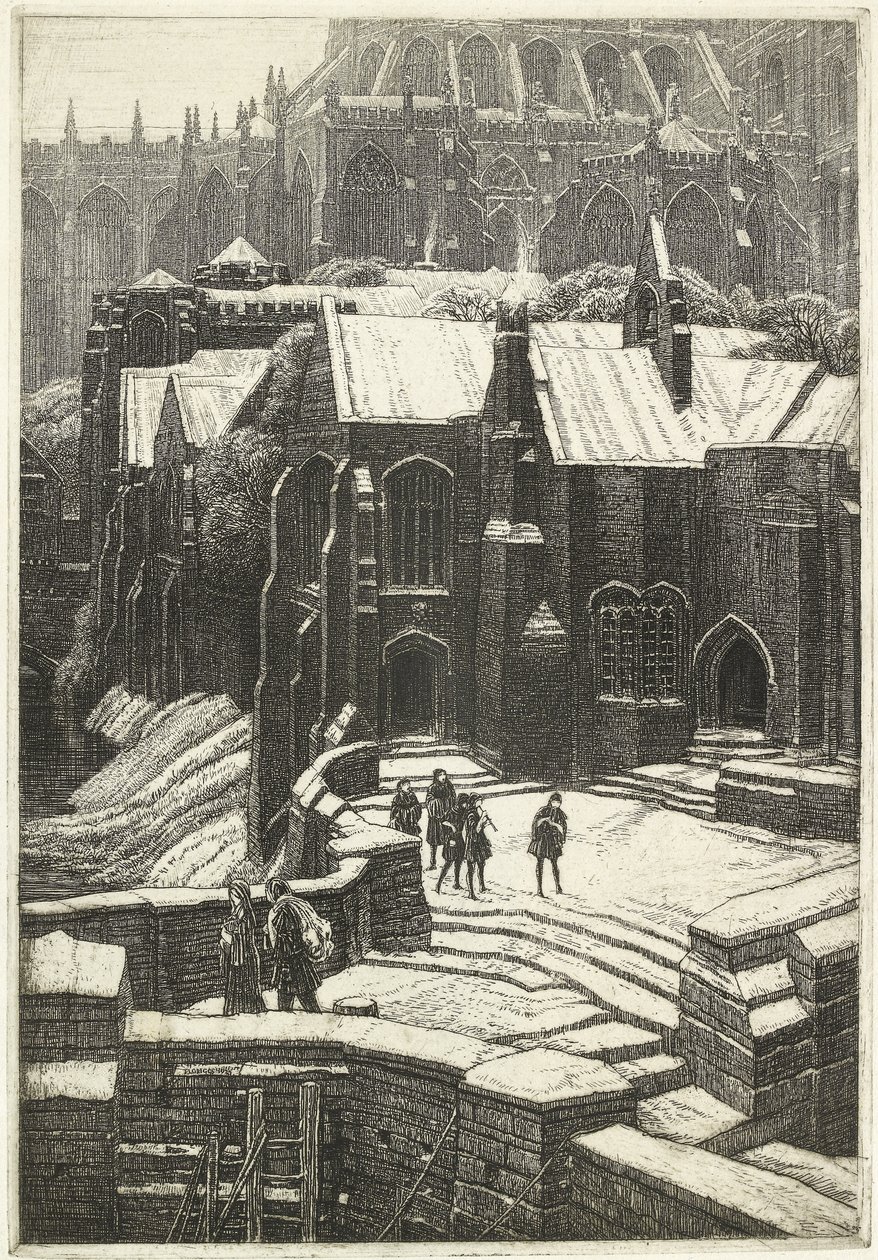 Almonry, 1925 tekijältä Frederick Landseer Maur Griggs