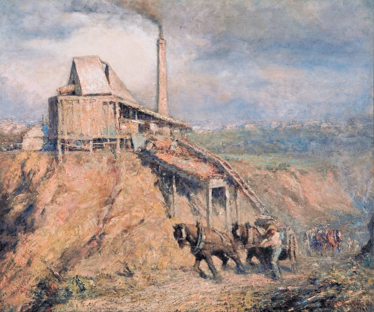Vanha kivimurskain (louhos) tekijältä Frederick McCubbin