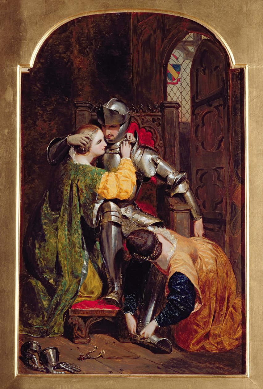 Ritarin paluu (The Return of the Crusader), 1846 tekijältä Frederick Richard Pickersgill