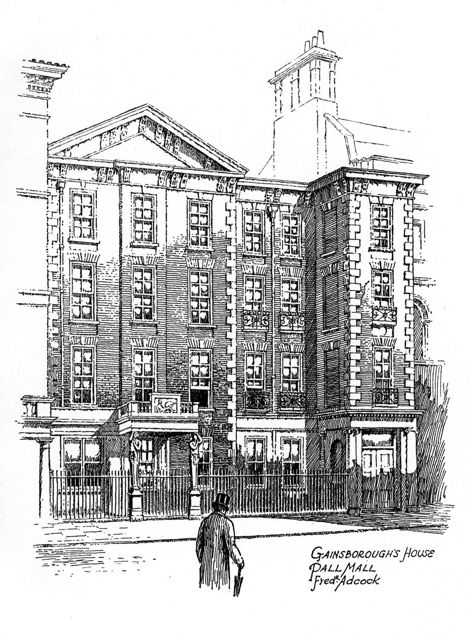 Gainsboroughsin talo, Pall Mall, Lontoo, 1912 tekijältä Frederick Adcock