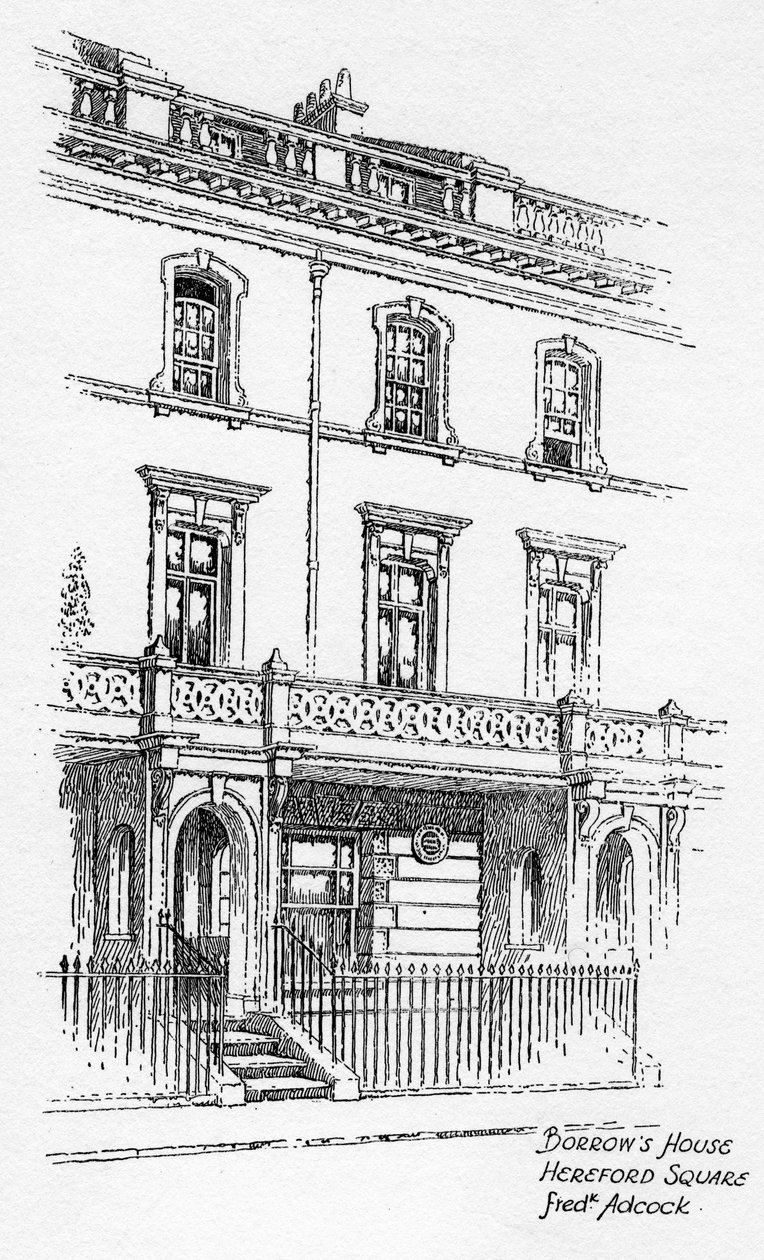 George Borrowsin talo, Hereford Square, Lontoo, 1912 tekijältä Frederick Adcock