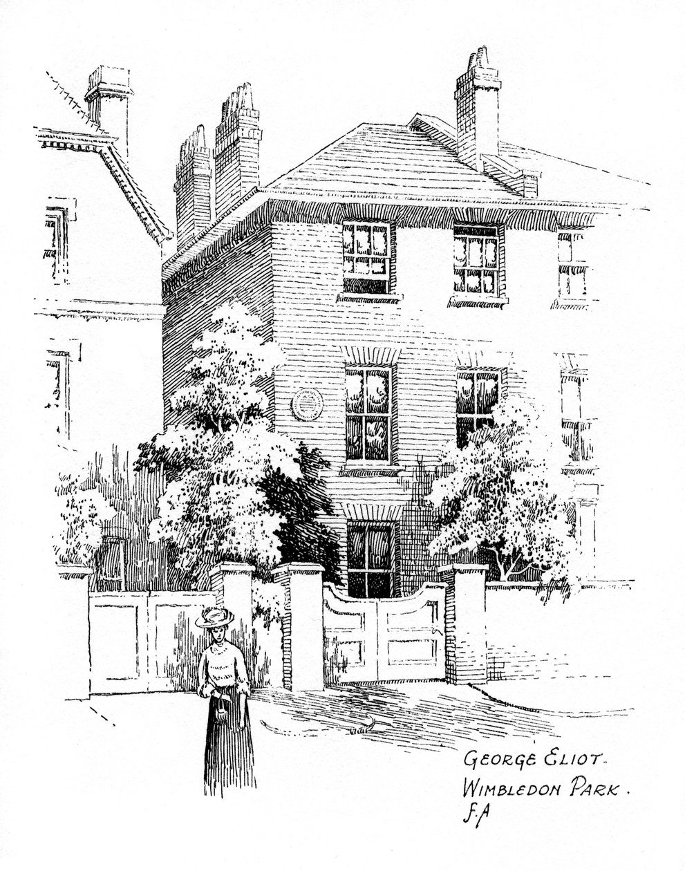 George Eliotsin talo, Wimbledon Park, Lontoo, 1912 tekijältä Frederick Adcock