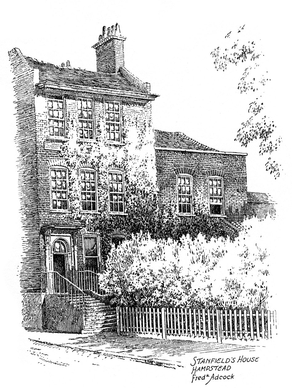 Stanfield House, Hampstead, Lontoo, 1912 tekijältä Frederick Adcock