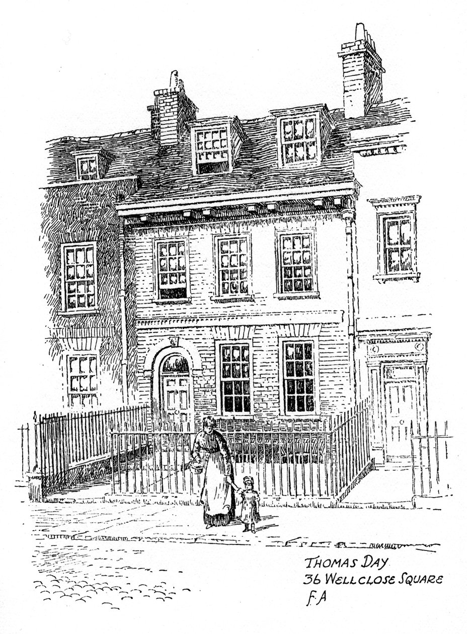 Thomas Days House, 36 Wellclose Square, Whitechapel, Lontoo, 1912. tekijältä Frederick Adcock