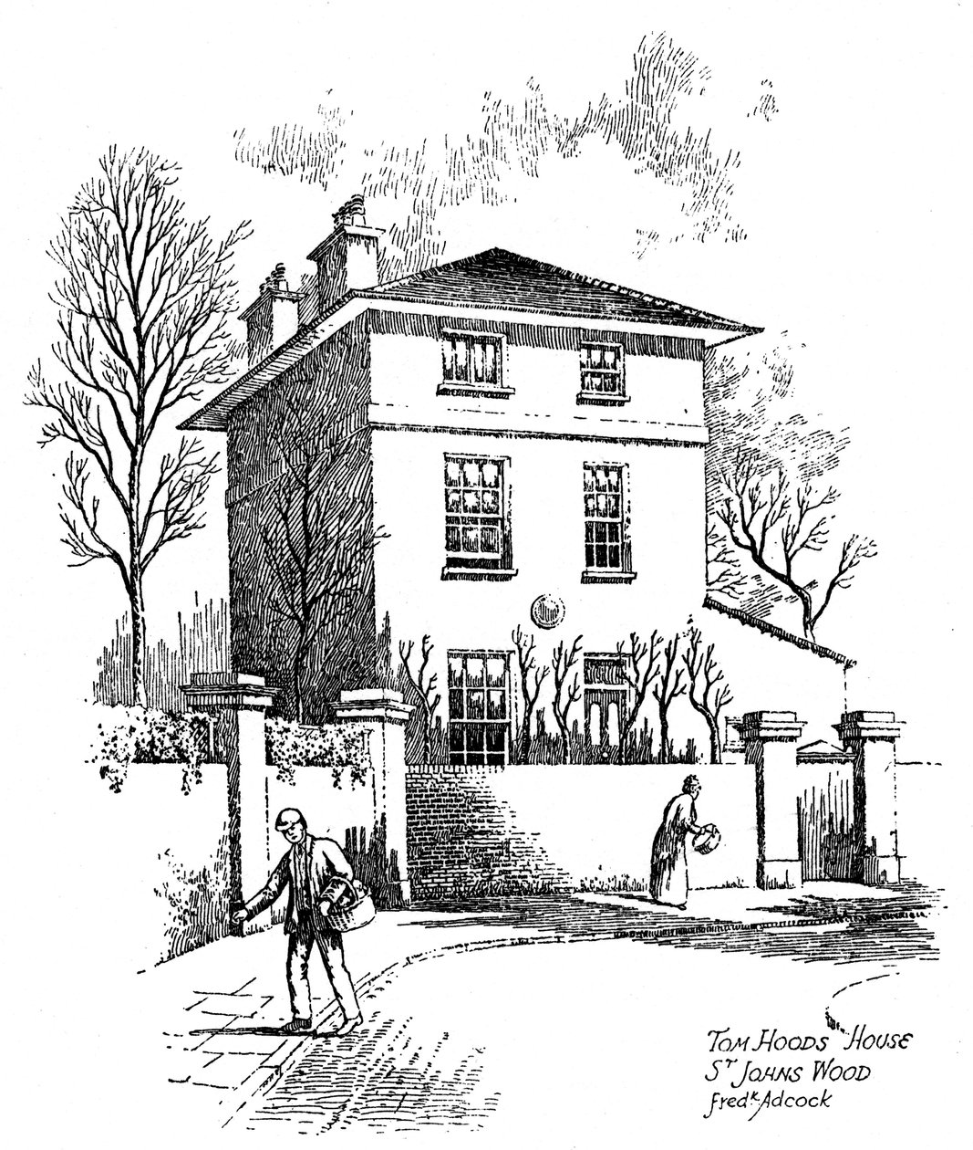 Thomas Hoodsin talo, St Johns Wood, Lontoo, 1912 tekijältä Frederick Adcock