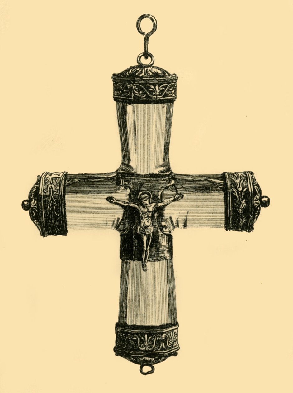 Crystal krusifiksi, c1550, 1881. tekijältä Frederick Albert Slocombe