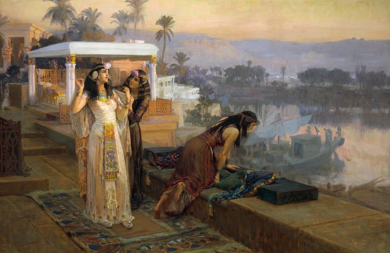 Kleopatra Philaen terasseilla tekijältä Frederick Arthur Bridgman