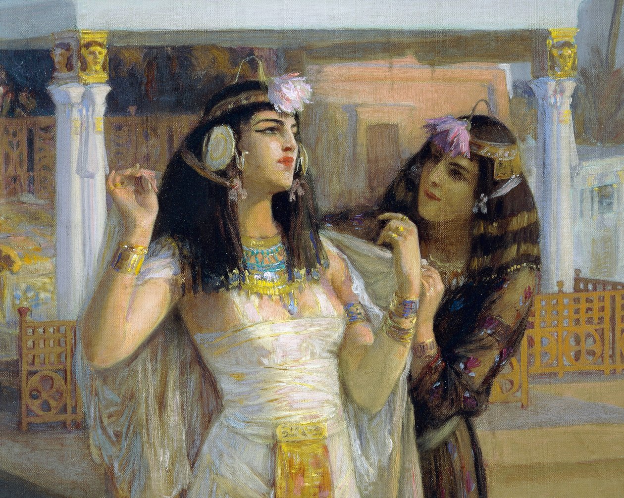 Kleopatra Philaen terasseilla tekijältä Frederick Arthur Bridgman