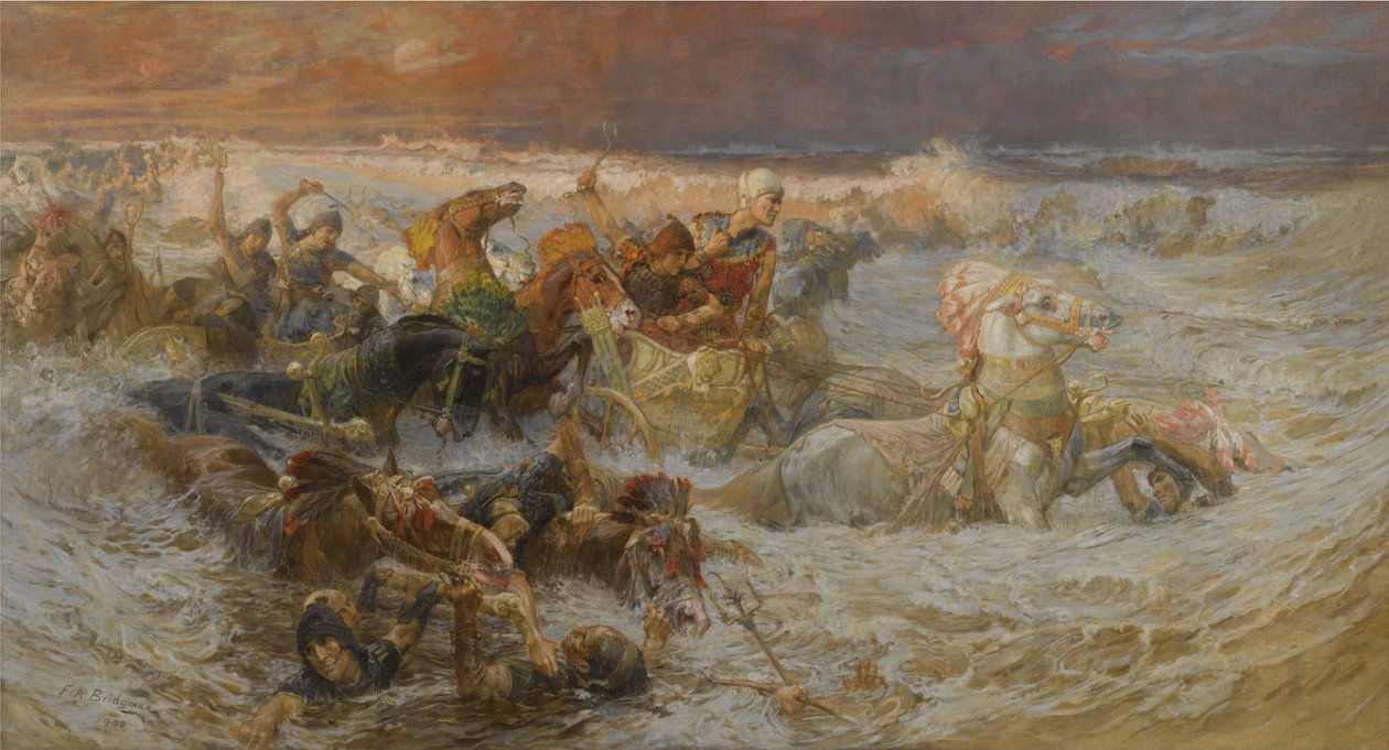 Faraon armeija Punaisenmeren valtaamana tekijältä Frederick Arthur Bridgman