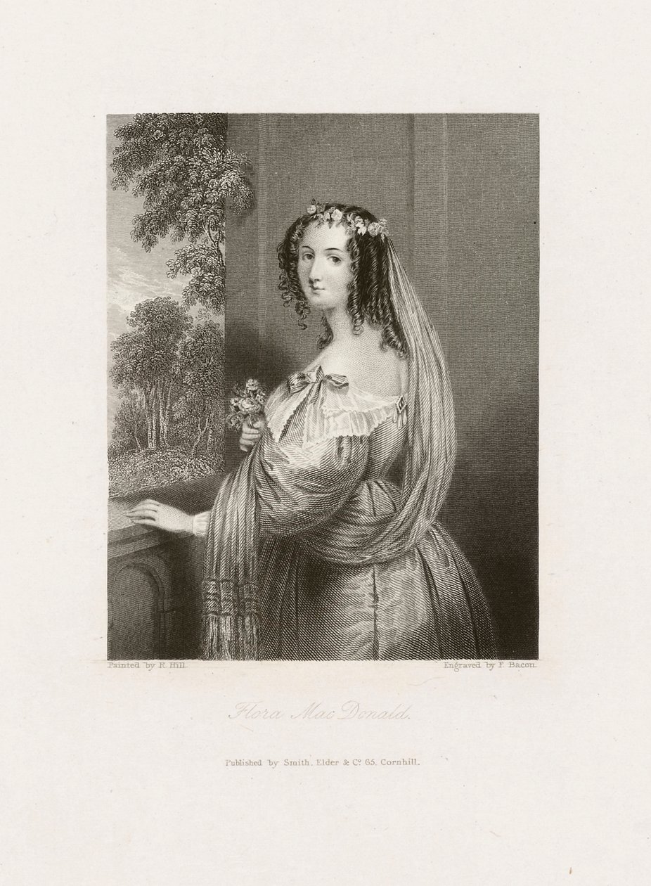 Flora MacDonald, n.1850 (vedos). tekijältä Frederick Bacon