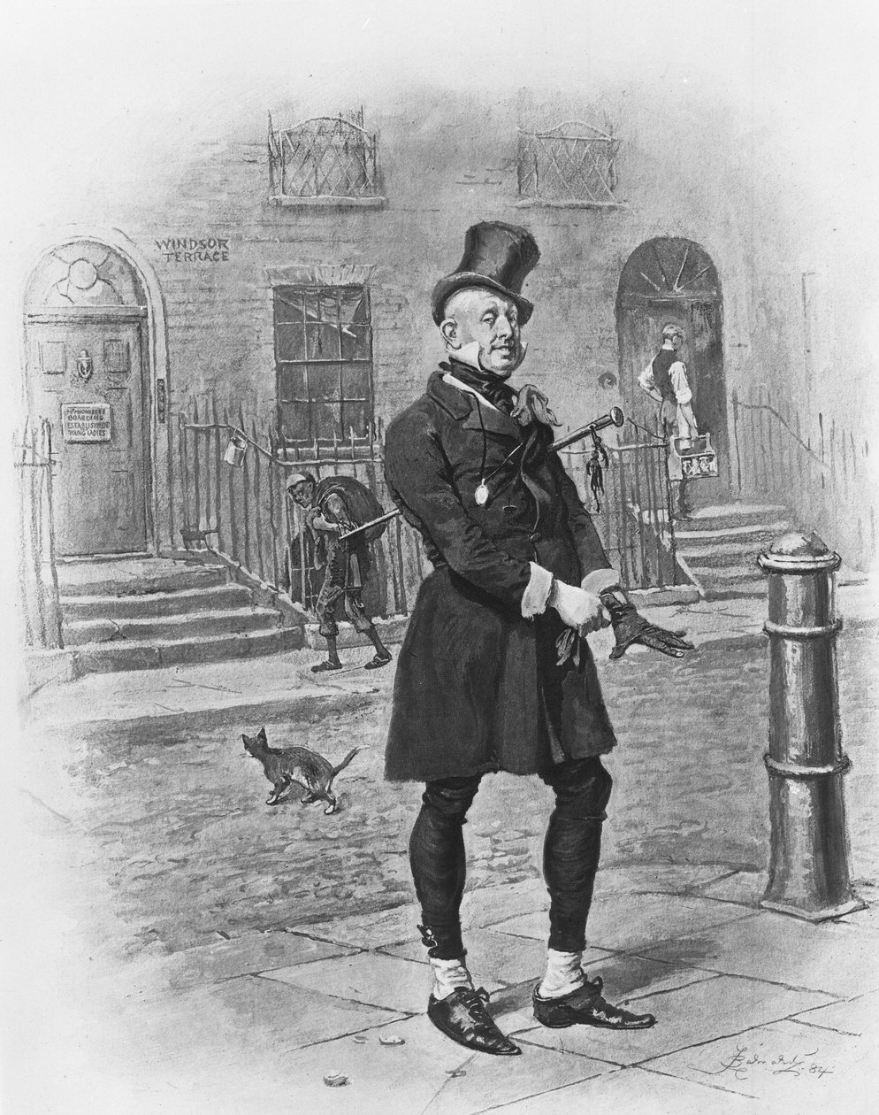 Herra Micawber, 1880 tekijältä Frederick Barnard