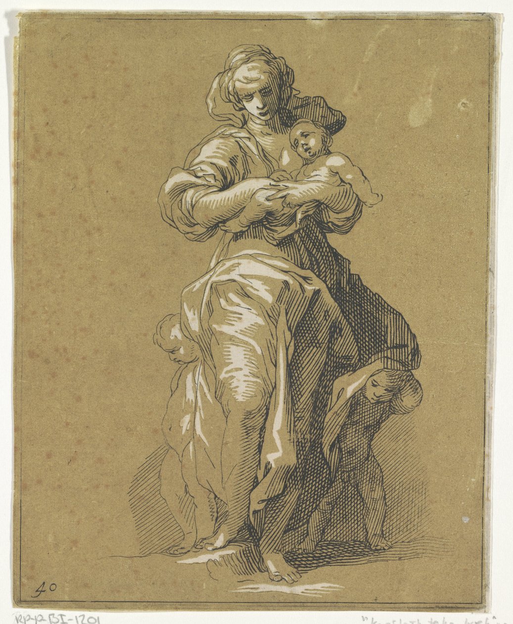 Caritas kolmen lapsen kanssa tekijältä Frederick Bloemaert