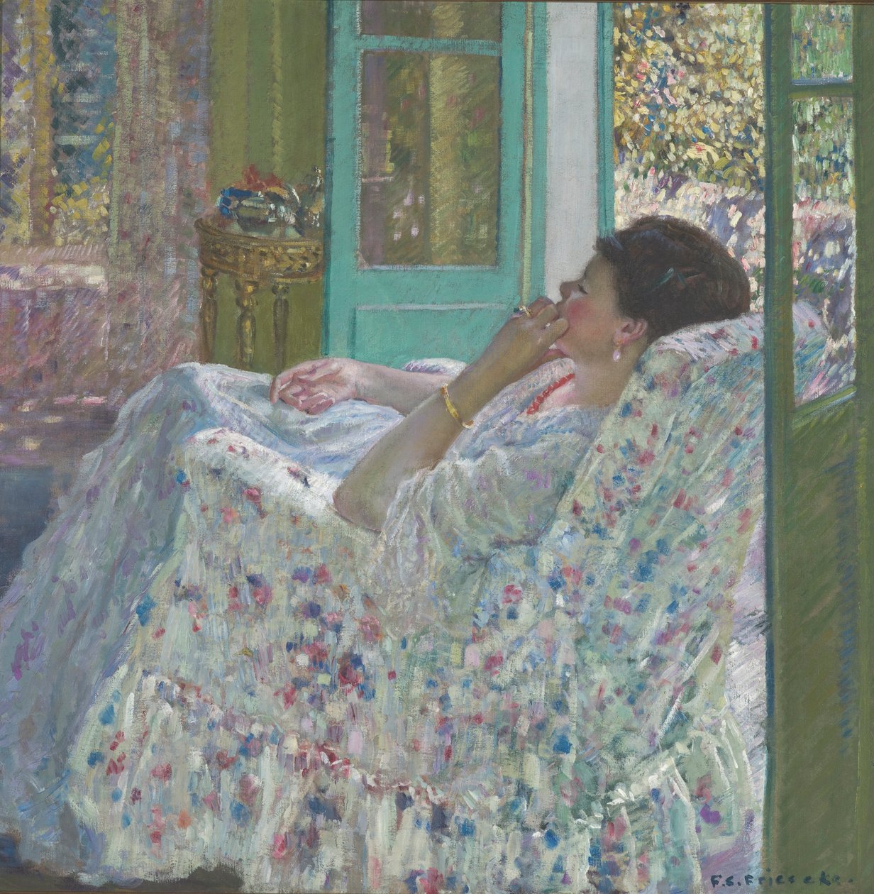 Iltapäivä - Keltainen huone tekijältä Frederick Carl Frieseke