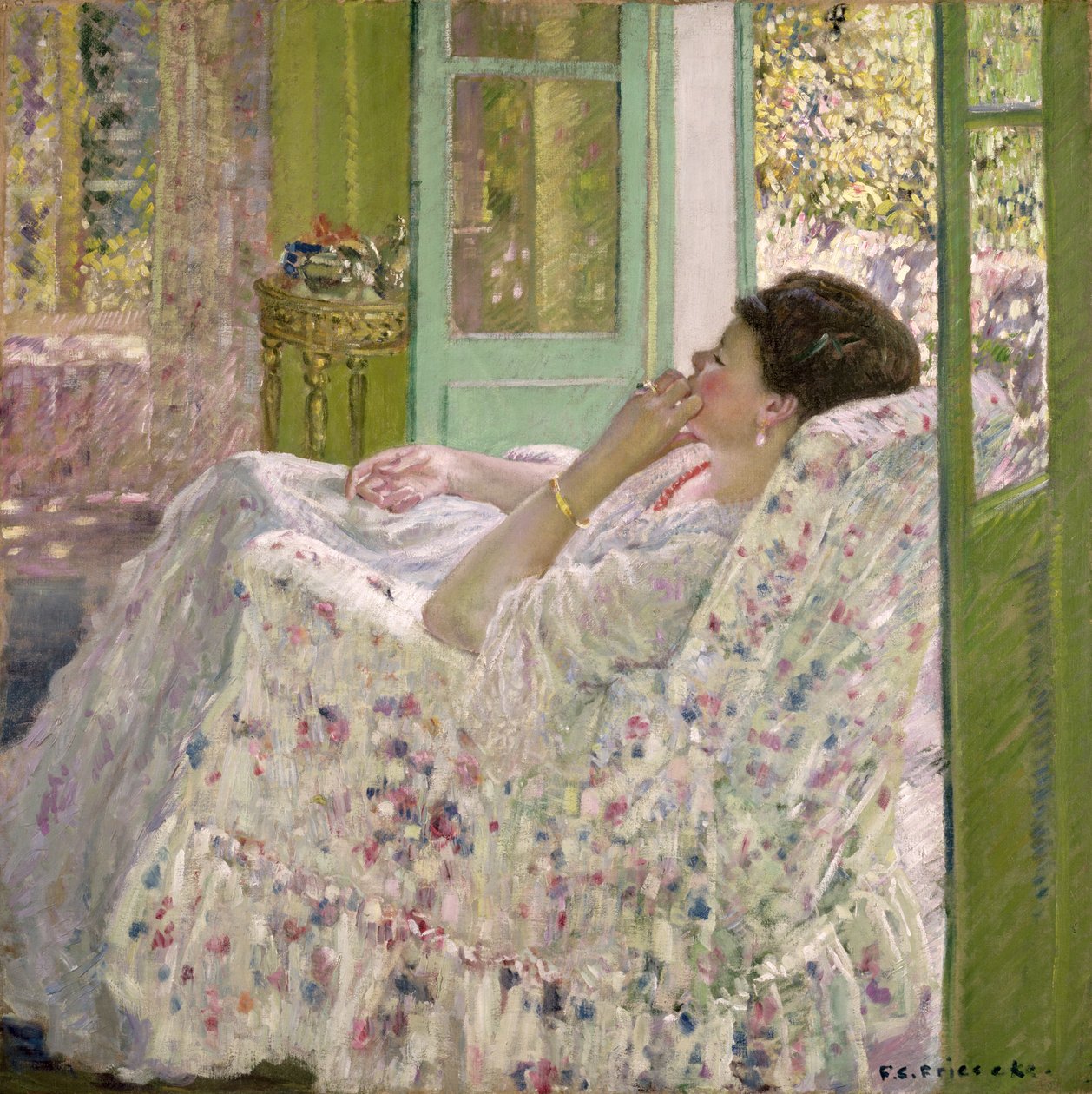 Iltapäivä - Keltainen huone tekijältä Frederick Carl Frieseke