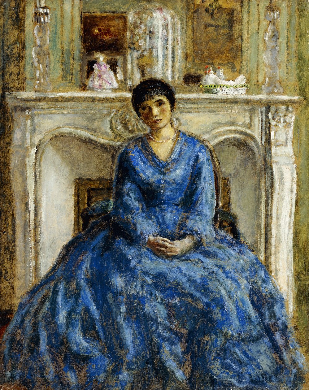 Sininen mekko tekijältä Frederick Carl Frieseke