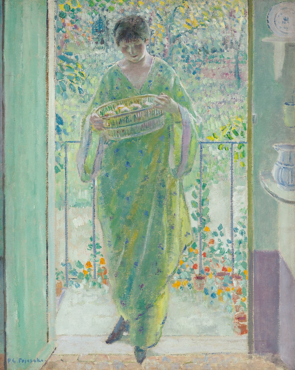 Keittiön ovi tekijältä Frederick Carl Frieseke