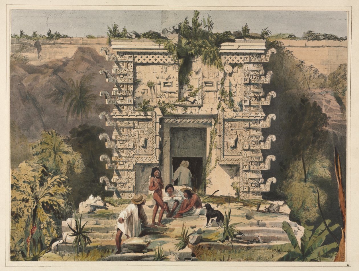 Suuren Theocallisin portti, Uxmal tekijältä Frederick Catherwood