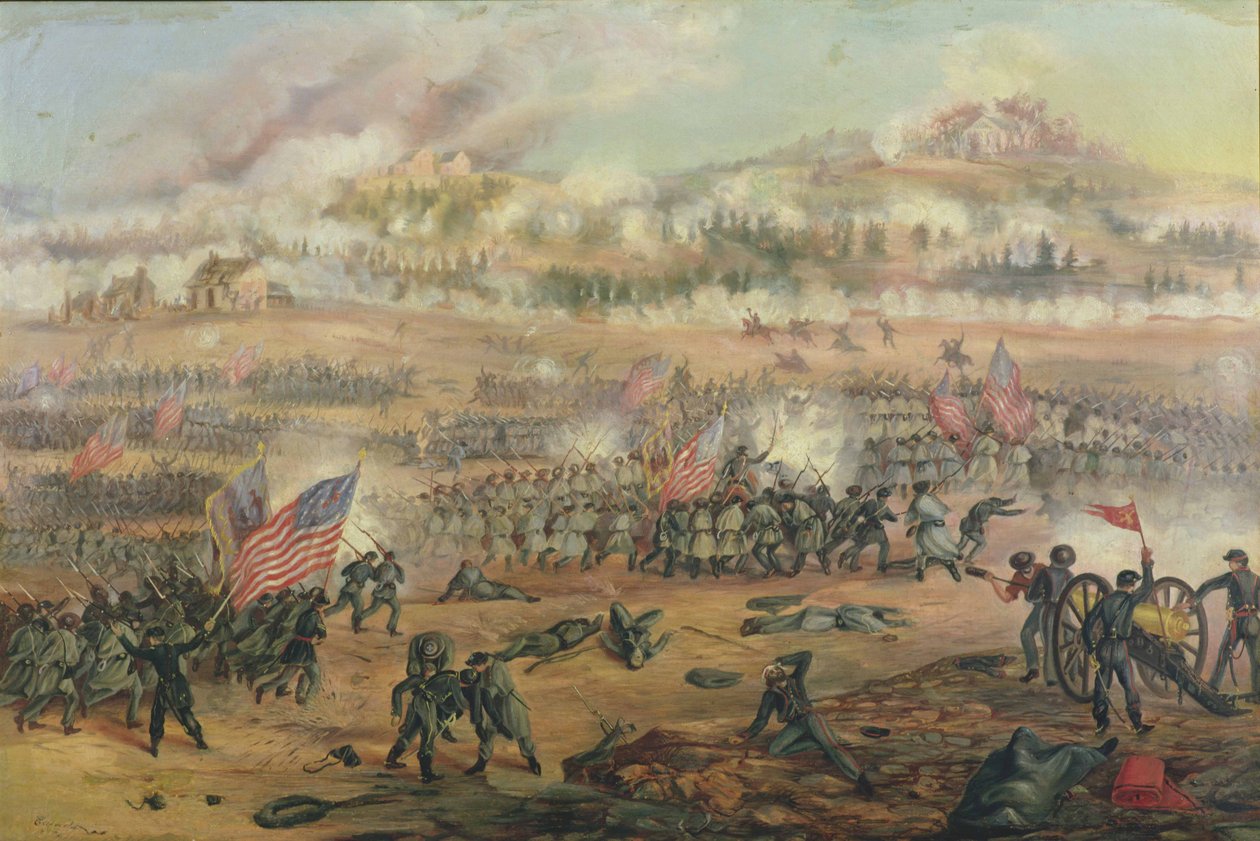 Fredericksburgin taistelu 13. joulukuuta 1862 tekijältä Frederick Cavada