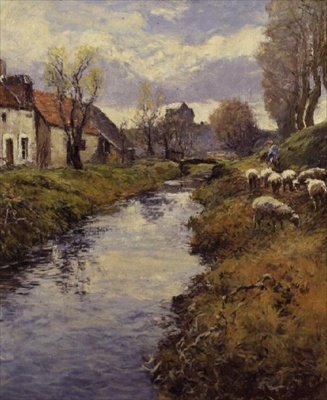 Kirjailija: The Banks of the Loing, Montigny tekijältä Frederick Charles Vipont Ede