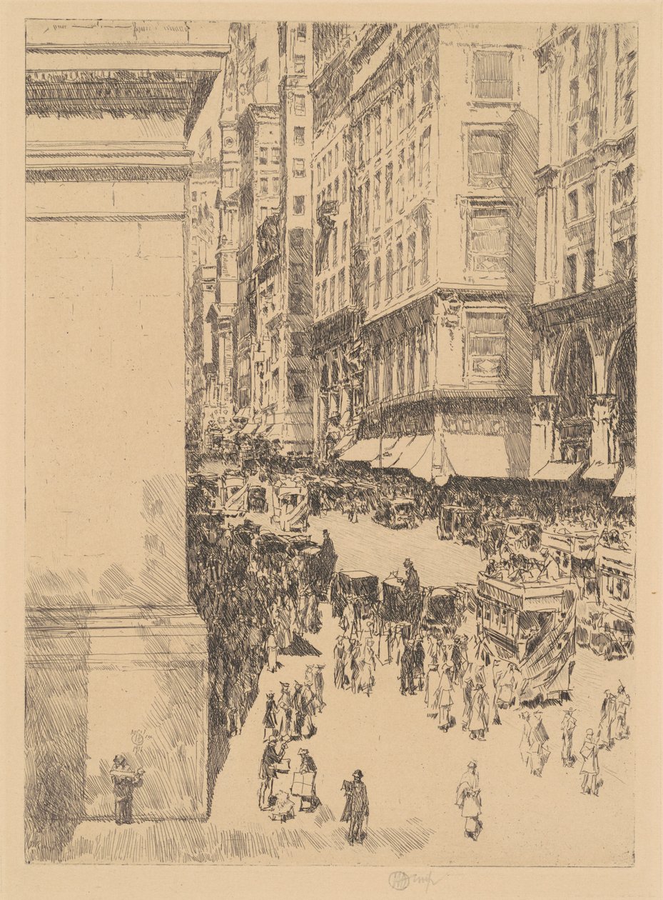Fifth Avenue, keskipäivä, 1916. tekijältä Frederick Childe Hassam