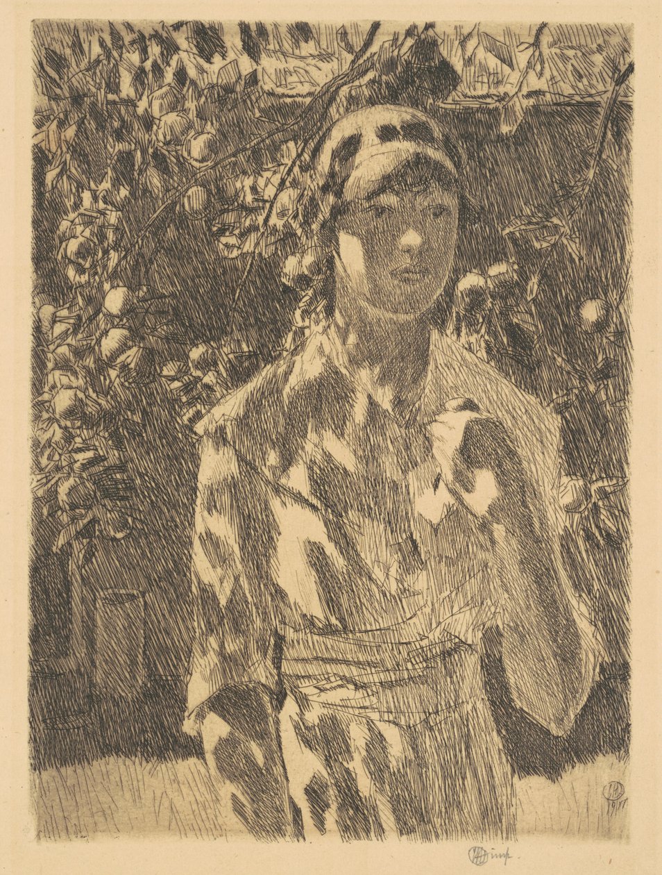 Helen Burke, 1917. tekijältä Frederick Childe Hassam