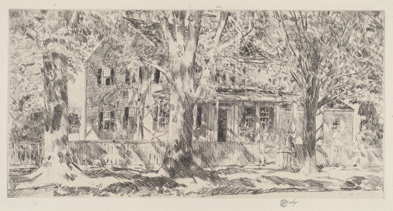 Talo Main Streetillä, Easthampton, 1922. tekijältä Frederick Childe Hassam