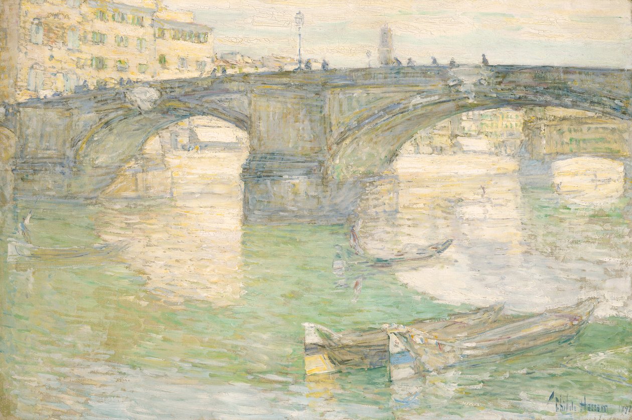Ponte Santa Trinità, 1897. tekijältä Frederick Childe Hassam