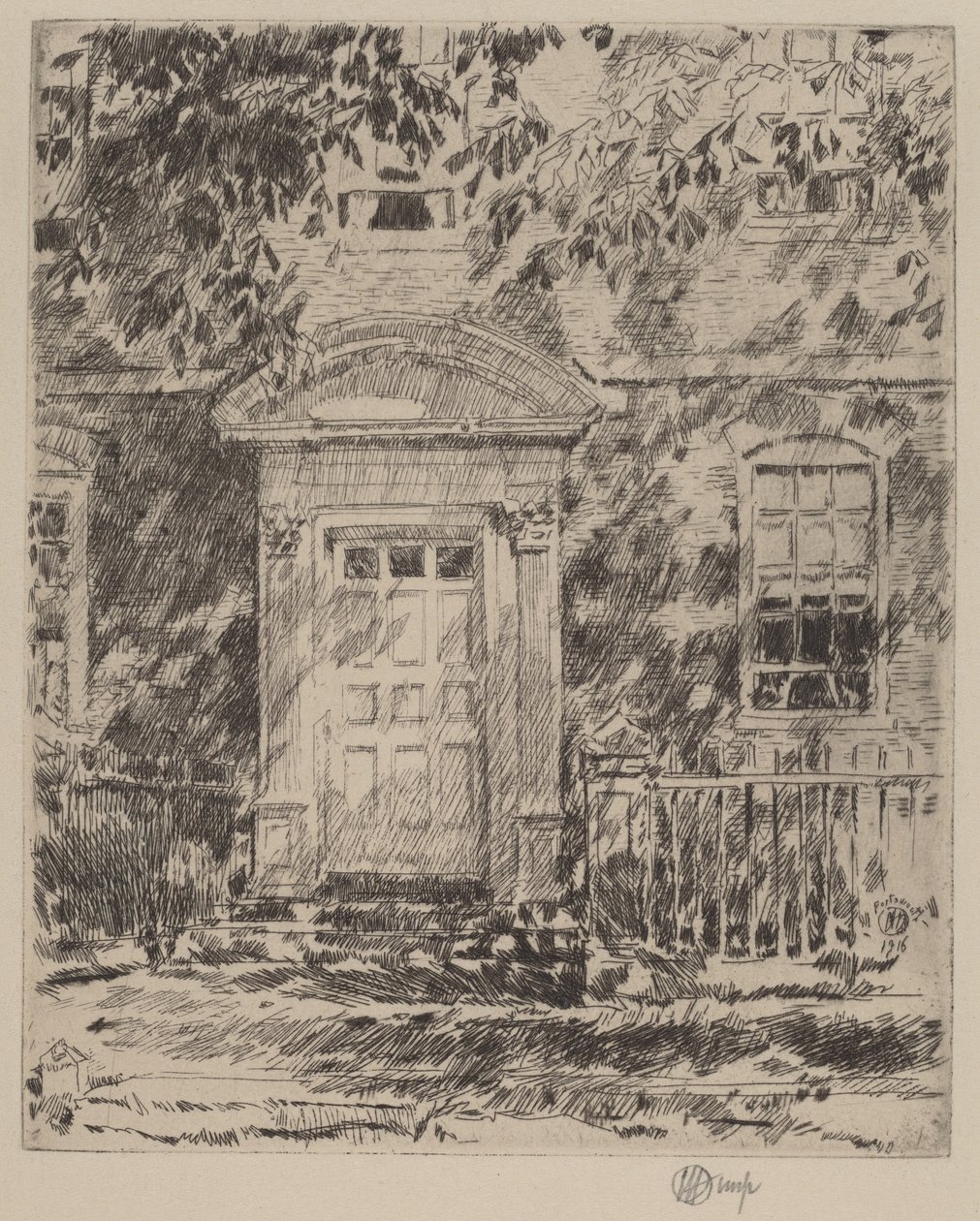 Portsmouth Doorway, 1916. tekijältä Frederick Childe Hassam
