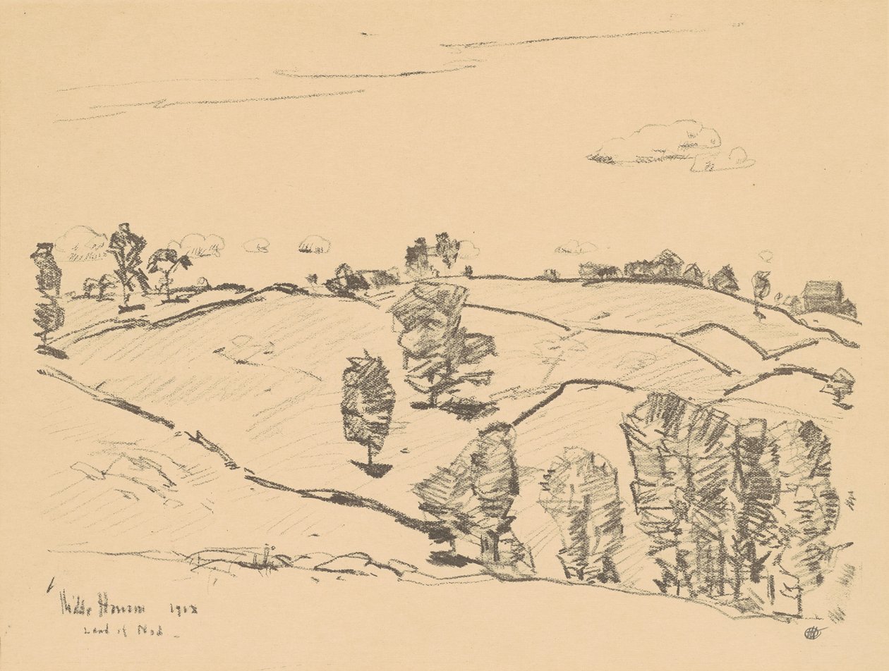 Kiviaidat, Nodin maa, 1918. tekijältä Frederick Childe Hassam